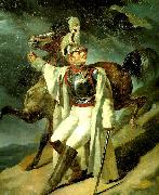 Theodore   Gericault cuirassier blesse, quittant le feu oil painting